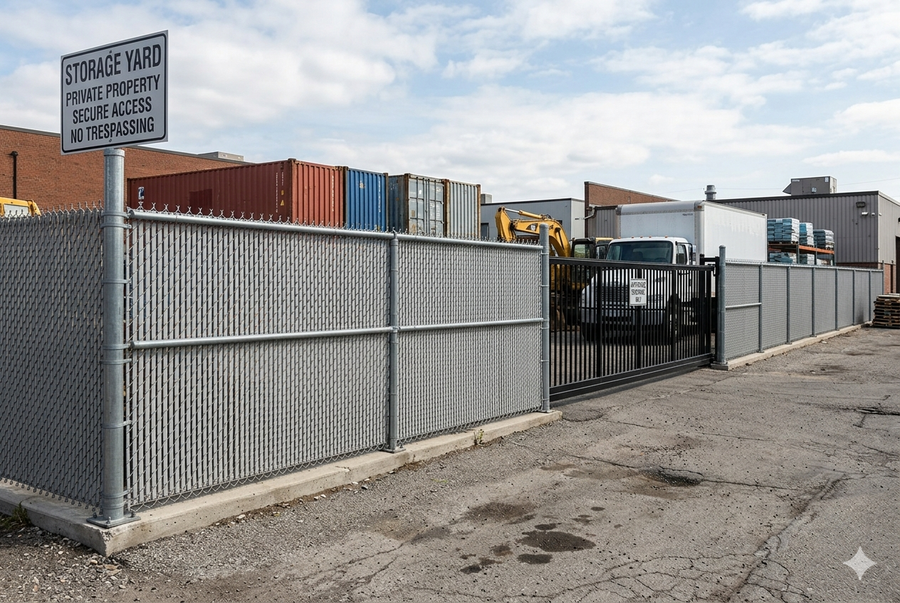 Commercial privacy fence Buffalo NY